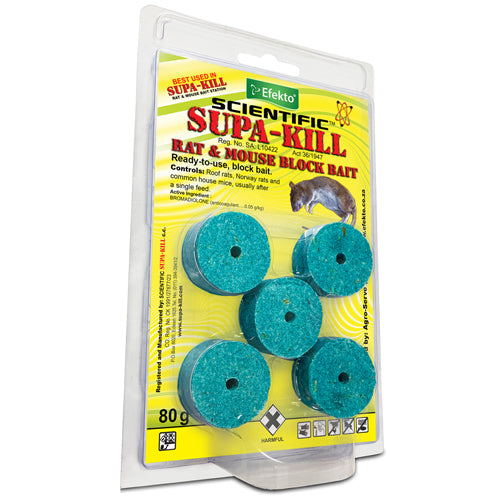 Supa-Kill 80g Poison Block Bait